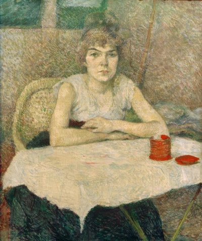 Masada genç kadın, poudre de riz by Henri de Toulouse Lautrec