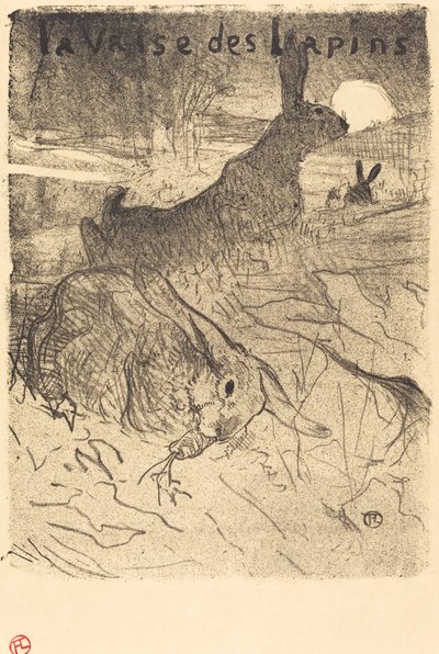 Tavşanların Valsi, 1895. by Henri de Toulouse Lautrec