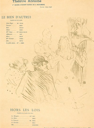 Başkalarının İyiliği; haydutlar by Henri de Toulouse Lautrec