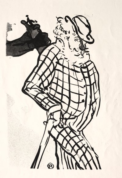 Kafe-konser: American Singer, 1893. by Henri de Toulouse Lautrec