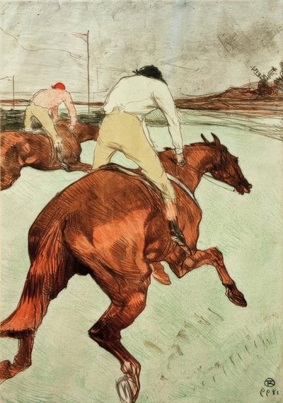jokey by Henri de Toulouse Lautrec