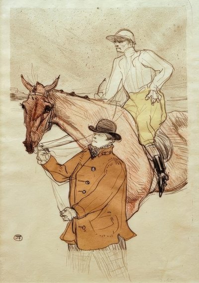 Jokey direğe gidiyor by Henri de Toulouse Lautrec