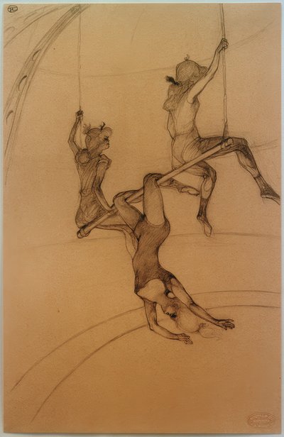 uçan trapez by Henri de Toulouse Lautrec