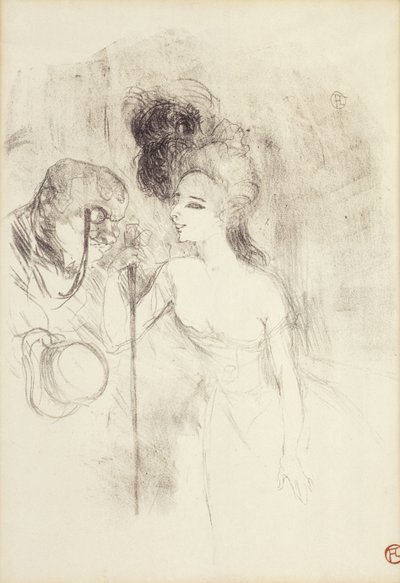 Tiyatrodan Ayrılmak, 1896 by Henri de Toulouse Lautrec