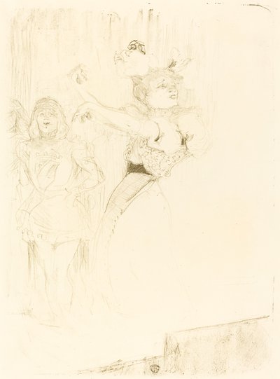 Borç Veren "Chilperic" de Bolero Dansı by Henri de Toulouse Lautrec