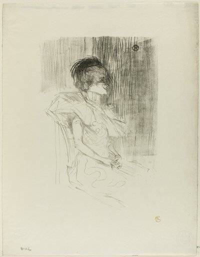 Borç Veren Oturmuş by Henri de Toulouse Lautrec