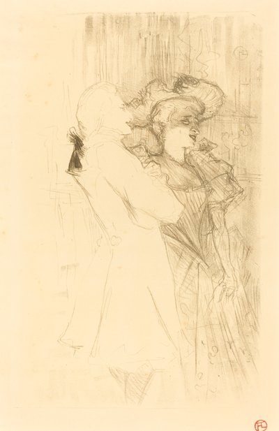 Borç veren ve Auguez "La chanson de fortunio"da (Borç veren ve Auguez "La chanson de fortunio"da) by Henri de Toulouse Lautrec