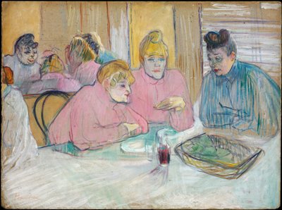 Les Dames dans la salle a manger - Yemek Odasındaki Kadınlar - Toulouse-Lautrec, Henri, de (1864-1901) - 1893-1894 - Karton üzerine yağlı boya - 60,2x80,7 - Szepmuveszeti Muzeum, Budapeşte by Henri de Toulouse Lautrec