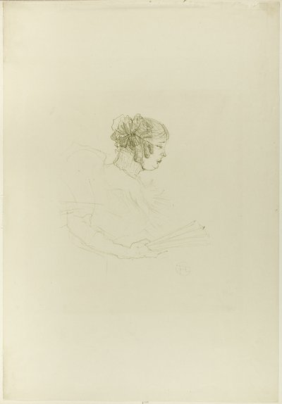 Luce Myrès, Profilde by Henri de Toulouse Lautrec