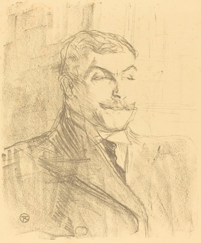 Lucien Guitry, 1896. by Henri de Toulouse Lautrec