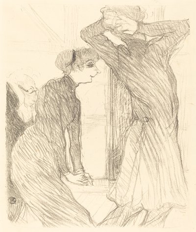"İnsan Kuvvetlerinin Üstünde" filminde Lugne Poe ve Baldy ("İnsan Kuvvetlerinin Ötesinde" bölümünde Lugne Poe ve Baldy) by Henri de Toulouse Lautrec