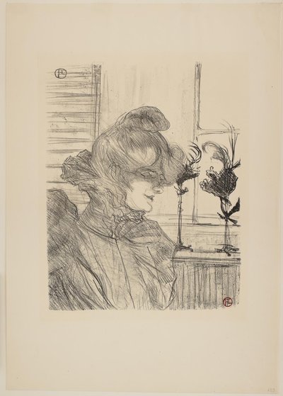 Madam Le Margoin, şapkacı by Henri de Toulouse Lautrec