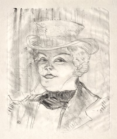 Madam Rejane, 1899. by Henri de Toulouse Lautrec