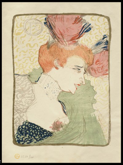 Matmazel Marcelle Borç Veren, Göğüs Boyu, 1895 by Henri de Toulouse Lautrec