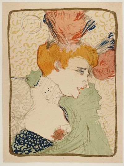 Bayan Marcelle Borç Veren, Büstü by Henri de Toulouse Lautrec