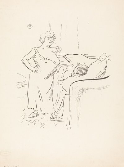 Erkek ve kadın by Henri de Toulouse Lautrec