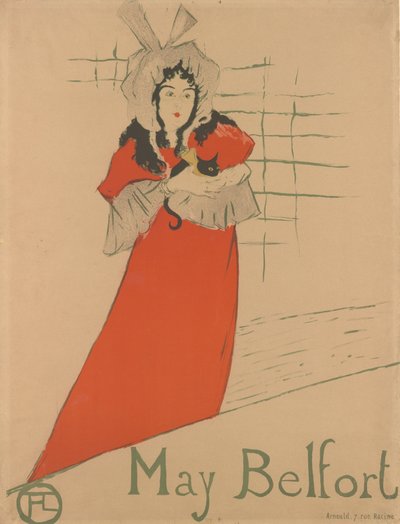 Mayıs Belfort, 1895., 1895. by Henri de Toulouse Lautrec