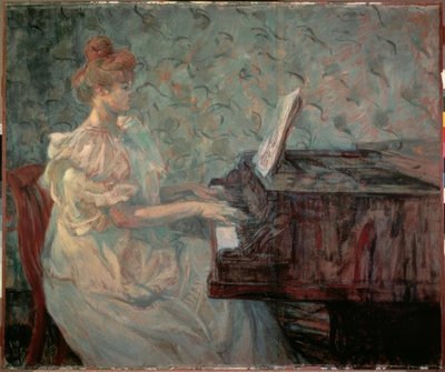 Piyanoda Misia Natanson by Henri de Toulouse Lautrec