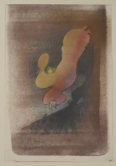 Bayan Loïe Fuller, 1893 (dokuma kağıt üzerine renkli litografi) by Henri de Toulouse Lautrec
