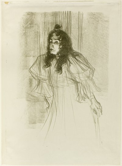 Uzun Saçlı Bayan May Belfort by Henri de Toulouse Lautrec