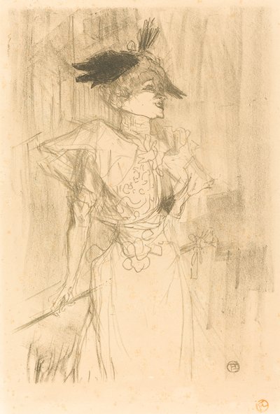 Bayan Marcelle Borç Veren, Ayakta by Henri de Toulouse Lautrec