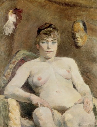 çıplak kadın by Henri de Toulouse Lautrec