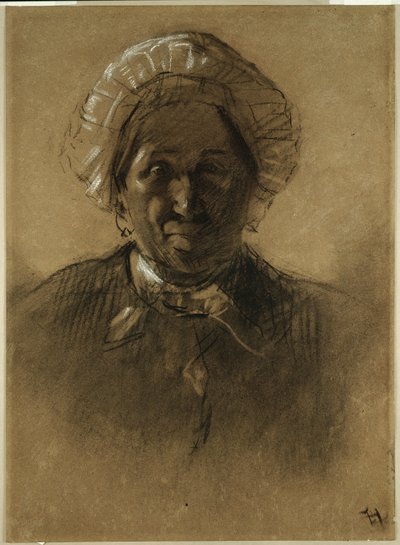 Yaşlı kadın by Henri de Toulouse Lautrec