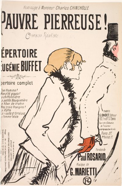 Zavallı Pierre! by Henri de Toulouse Lautrec