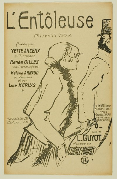 Zavallı Sokak Gezgini! by Henri de Toulouse Lautrec