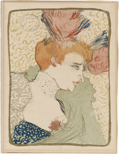 Matmazel Marcelle Lender Portresi Büstü by Henri de Toulouse Lautrec
