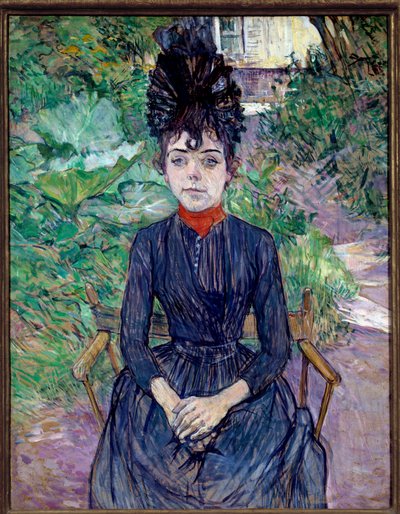 Henri de Toulouse Lautrec (1864-1901) tarafından yapılan Justine Dieuhl Tablosunun Portresi 1891 Güneş. 0.74x0.58 m Paris, Orsay Müzesi by Henri de Toulouse Lautrec