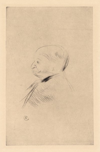Bir Adamın Portresi by Henri de Toulouse Lautrec