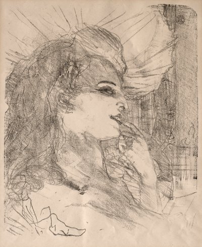 Aktör ve Aktris Portreleri: On Üç Taş Baskı: Anna Held, 1898. by Henri de Toulouse Lautrec