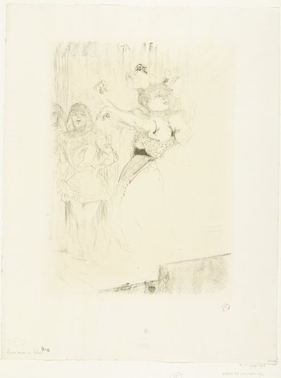 Operada boléro dansı yapan aktris Marcelle Lender'ın portresi Chilpéric Lender dansant le pas de boléro by Henri de Toulouse Lautrec