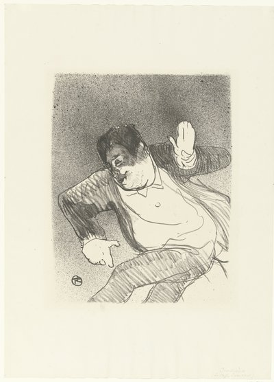 Petit Casino Caudieux Petit Casino Le kafe konserinde dans eden komedyen Caudieux'un portresi (dizi başlığı) by Henri de Toulouse Lautrec