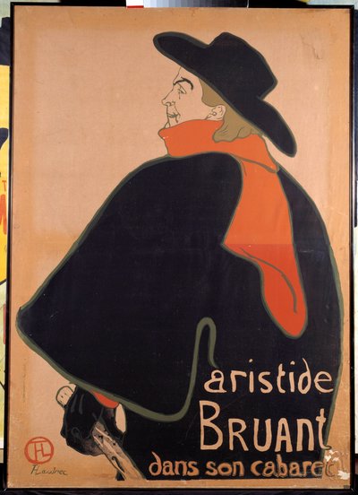 Aristide Sparrow'u (1851-1925) kabaresinde gösteren poster. Henri de Toulouse-Lautrec (Toulouse Lautrec) (1864-1901) tarafından litografi. 1893. Paris, Afiş ve Reklam Müzesi by Henri de Toulouse Lautrec