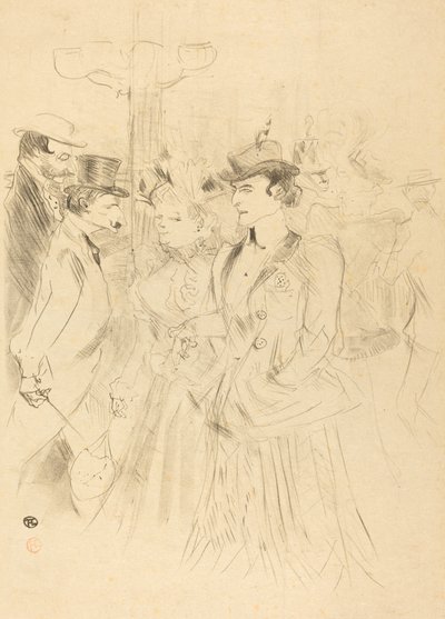 Gezinti (Promenoir) by Henri de Toulouse Lautrec