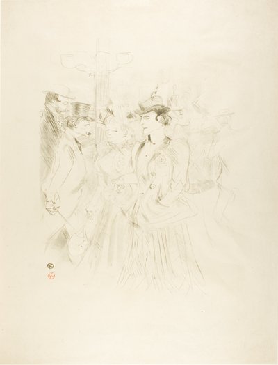 gezinti yeri by Henri de Toulouse Lautrec