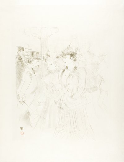 gezinti yeri by Henri de Toulouse Lautrec