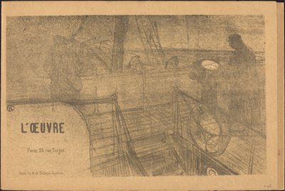 Eserin İzahname Programı, 1895. by Henri de Toulouse Lautrec