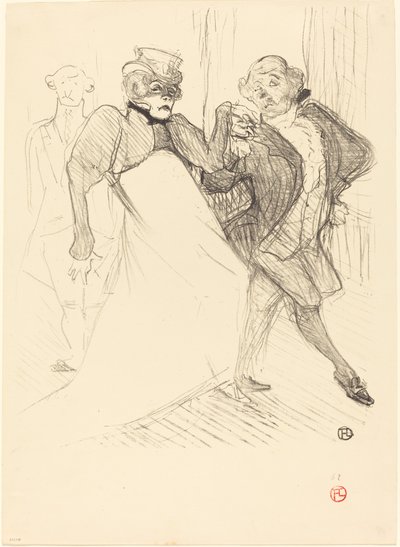"Madame Sans-Gêne"de Rejane ve Galipaux ("Madame Sans-Gêne"de Réjane ve Galipaux) by Henri de Toulouse Lautrec