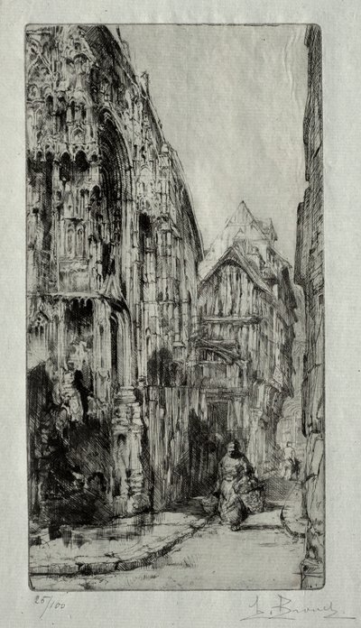 Rouen'deki Saint-Etienne des Tonneliers by Henri de Toulouse Lautrec