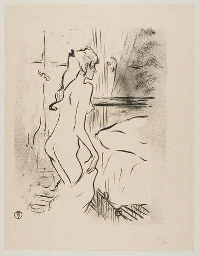 Bir Kadının Çalışması by Henri de Toulouse Lautrec