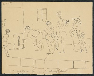 Su altında kalma, 1881 by Henri de Toulouse Lautrec