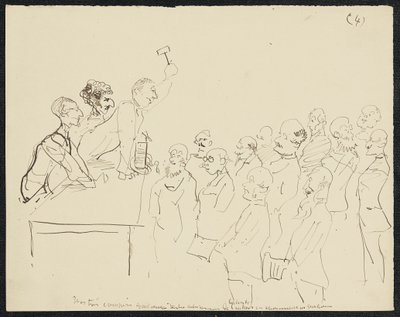 Su altında kalma, 1881 by Henri de Toulouse Lautrec