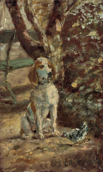 Sanatçının Köpeği Flèche, c. 1881. by Henri de Toulouse Lautrec