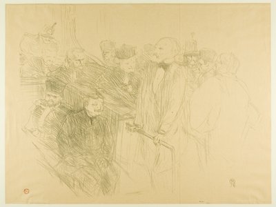 Arton Davası, Ribot Kanıt Veriyor (ikinci plaka) by Henri de Toulouse Lautrec