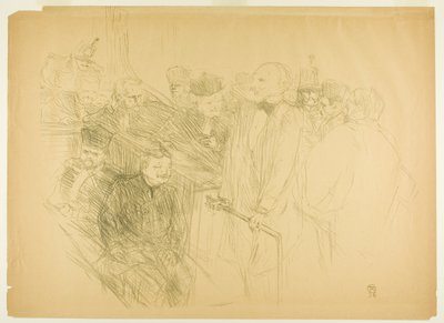 Arton Davası, Ribot Kanıt Veriyor (ikinci plaka) by Henri de Toulouse Lautrec