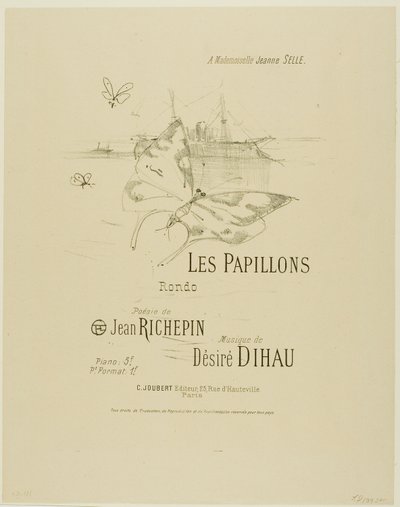Melodilerden Kelebekler, Désiré Dihau by Henri de Toulouse Lautrec