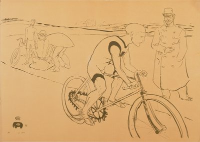 Bisikletçi Michael, 1896 by Henri de Toulouse Lautrec